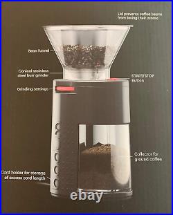 11750-01US Bistro Burr Coffee Grinder, One Size, Black