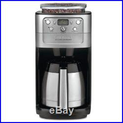 12-Cup Automatic Coffee Maker Grind and Brew Drip Machine Burr Grinder Program