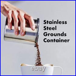 16 Oz. Stainless Steel Conical Coffee Grinder with Adjustable Settings