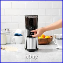 16 oz Stainless Steel Coffee Grinder with Adjustable Settings, One Touch Start