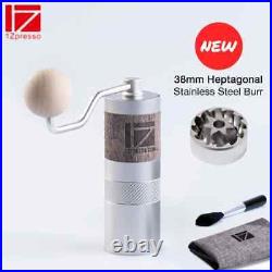 1ZPRESSO Q2 Manual Coffee Grinder Portable 38Mm Heptagonal Stainless Steel Burr