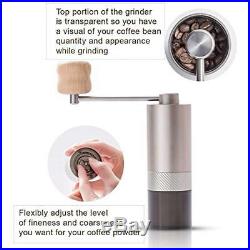 1ZPresso Mini Coffee Grinder Manual Bur Slim Portable Stainless Steel With & 20