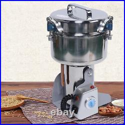 2000g Commercial Spice Grinder Electric Grain Mill Dry Dehydrated Food Grinder