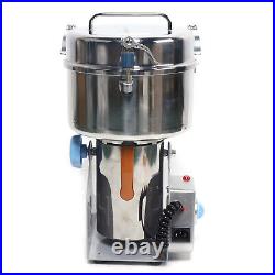 2000g Commercial Spice Grinder Electric Grain Mill Dry Dehydrated Food Grinder