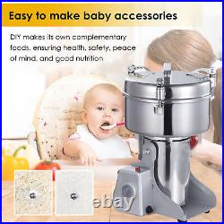 2000g Commercial Spice Grinder Electric Grain Mill Grinder High Speed