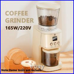 220V 165W Commercial 275GCoffee Bean Mill Conical Burr Electric Coffee Grinder