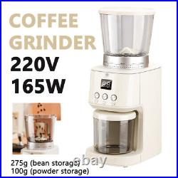 220V 165W Commercial 275GCoffee Bean Mill Conical Burr Electric Coffee Grinder