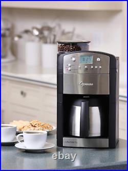 465 Coffeeteam TS 10-Cup Digital Coffeemaker with Conical Burr Grinder and Therm