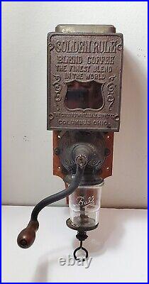 ANTIQUE GOLDEN RULE COFFEE GRINDER CITIZENS WHOLESALE SUPPLY Co. Hand-cranked