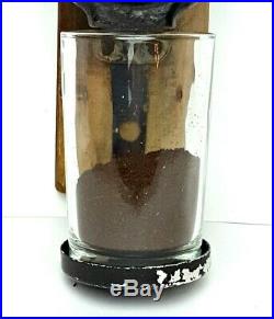 ARCADE COFFEE GRINDER Spice WALL MOUNT Victorian BURR MILL # Grist Tin CAST IRON