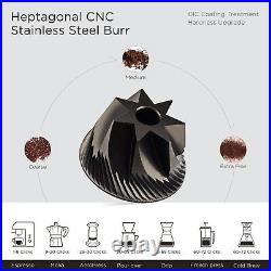 AXSIO Manual Coffee Grinder with CNC Stainless Steel Conical Burr, Hand Coffee