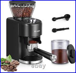 Anti-Static Conical Burr Coffee Grinder Adjustable Burr Mill with 35 Precise Gr