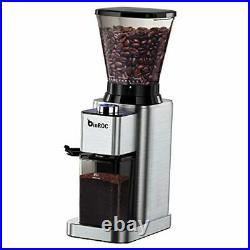 Anti-static Conical Burr Coffee Grinder with 48 Grind Settings, Adjustable