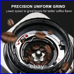 Anti-static Conical Burr Coffee Grinder with 48 Grind Settings, binROC Adjustabl