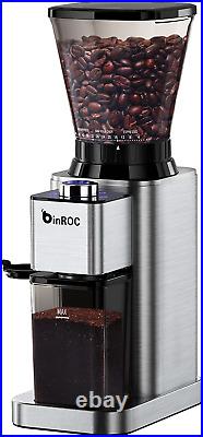 Anti-static Conical Burr Coffee Grinder with 48 Grind Settings, binROC Burr Mill