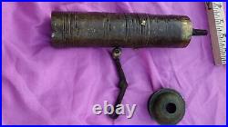 Antique Ottoman Turkish Copper Hand Crank Coffee Tea Spice Mill Grinder Chopper