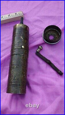 Antique Ottoman Turkish Copper Hand Crank Coffee Tea Spice Mill Grinder Chopper