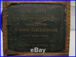 Antique Wooden Lap Mill Fast Coffee Grinder Belmont Hardware Challenge Burr