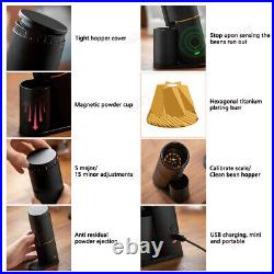 Auto Camping Coffee Grinder Portable Rechargeable Coffee Bean Mill Slow Grinding