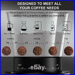 Automatic Burr Electric Coffee Grinder 30 Gears Espresso Fast Consistent Grind