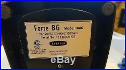 Baratza Forte BG 1086 Steel Burr Coffee Espresso Grinder Grind by weight time