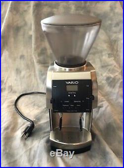 Baratza Vario espresso coffee grinder, flat ceramic burr, with SS dosing funnel