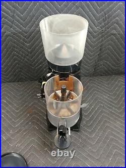Bezzera Pasquini Chrome Espresso Moka Burr Grinder with Adjustable Doser