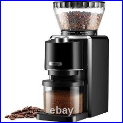 Biugh Conical Burr Coffee Grinder, Espresso Bean Grinder, Electric Automatic Bur