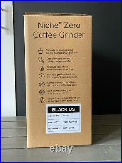Black Niche Zero Coffee Espresso Grinder, USA - BRAND NEW