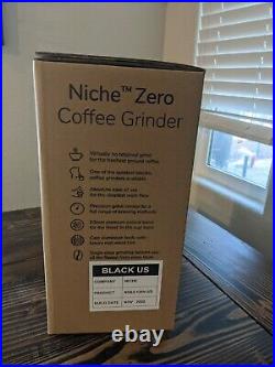 Black Niche Zero US Coffee Grinder