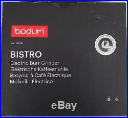 Bodum BISTRO Burr Grinder, Electronic Coffee Grinder Unopened NOT Refurbished