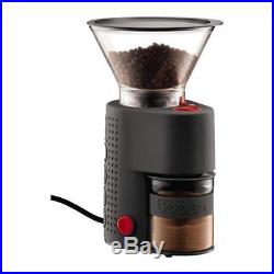 Bodum Bistro Electric Burr Coffee Grinder in Black
