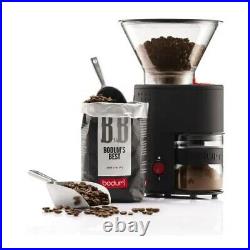 Bodum Electric Burr Whole Bean Coffee Grinder, Black, 12 Grind Settings, NEW