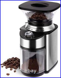 Boly Electric Burr Coffee Grinder Adjustable Burr Mill 19 Settings Stainless St
