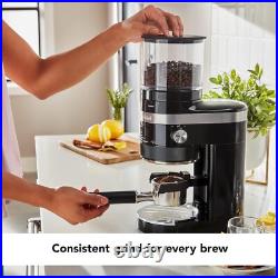 Brand New KitchenAid KCG8433OB Burr Coffee Grinder, 10 oz, Onyx Black Brand New KitchenAid KCG8433OB Burr Coffee Grinder, 10 oz, Onyx Black
