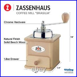 Brasilia Natural Beechwood Manual Coffee Mill Grinder Zassenhaus Original In