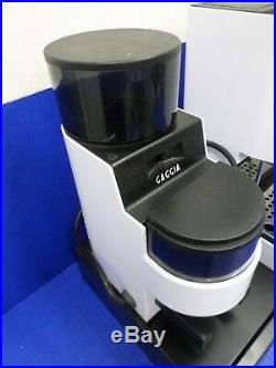 Brevetti COFFEE GAGGIA White Espresso Machine with MDF Burr Grinder & Platform