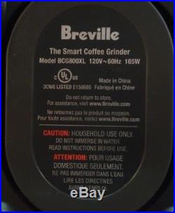 Breville BCG800XL Smart Coffee Grinder Stainless Burr Espresso Bean Machine