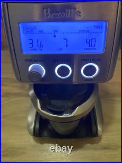 Breville BCG820BSS Smart Coffee Bean Grinder Brushed Stainless Steel Working
