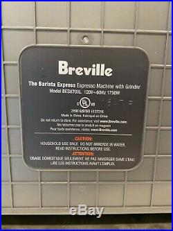 Breville BES870XL The Barista Express Espresso Machine Black/Silver
