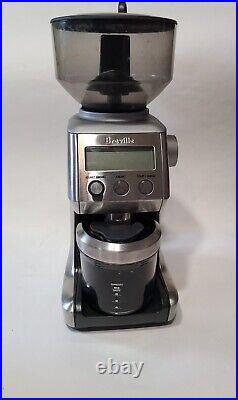 Breville Smart Coffee Grinder Brushed Stainless Steel Bean Hopper Cup BCG800XL