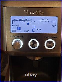 Breville Smart Coffee Grinder Brushed Stainless Steel Bean Hopper Cup BCG800XL