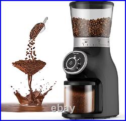 Burr Coffee Grinder, Adjustable Burr Mill Coffee Bean Grinder with 31 Precise Gr