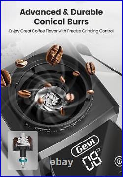 Burr Coffee Grinder Adjustable Burr Mill With 35 Precise Grind Settings Electric