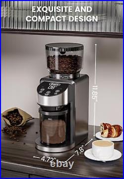 Burr Coffee Grinder Adjustable Burr Mill With 35 Precise Grind Settings Electric