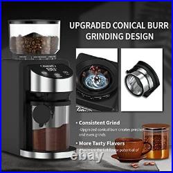 Burr Coffee Grinder, Adjustable Burr Mill with 35 Precise Grind, 120V/200W, Black