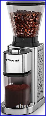 Burr Coffee Grinder, Coffee Bean Grinder, Stainless Steel Coffee Grinder Electric