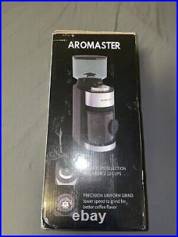 Burr Coffee Grinder, Coffee Bean Grinder with 25 Grind Setting, 2-12 Cups Tim
