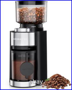 Burr Coffee Grinder Coffee Bean Grinder with 25 Grind Setting 2-12 Cups Timer Burr Coffee Grinder Coffee Bean Grinder with 25 Grind Setting 2-12 Cups Timer