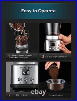 Burr Coffee Grinder, Coffee Grinder Electric with 31 Precise Grind Settings for